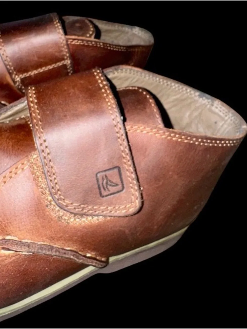 SPERRY Top Sider Gunnel Oxford mid leather boots youth boys shoes size 2.5